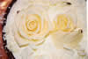 チョコレートの薔薇細工を飾ったホワイトチョコのタルト｜千葉県浦安市のお菓子教室　熊谷真由美のラクレムデクレム
