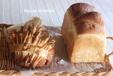 飾りパンと山食パンを同時に手作りして差し入れやおもてなしに。