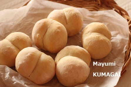 こねないパンでふわっと白く焼いた、ハイジの白パン