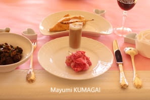 お洒落だけど簡単♪ごぼうポタージュ　ごぼうチュイル添え