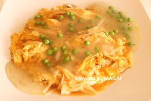 カニ玉・芙蓉蟹(ふようはい)のコツは
卵をいれるタイミングと油に量を守ってふわふわにできます