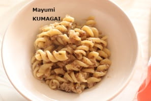 しいたけの濃厚ピュレが美味しい！！きのこのデュクセルのフレンチ・パスタ