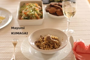 しいたけの濃厚ピュレが美味しい！！きのこのデュクセルのフレンチ・パスタ