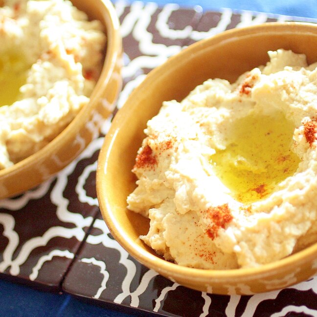 フムス（モロッコ風ひよこ豆のペースト）Hummus (Moroccan-style chickpea paste)