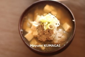 男性に大人気の、旨味が美味しい！鰯のつみれ汁