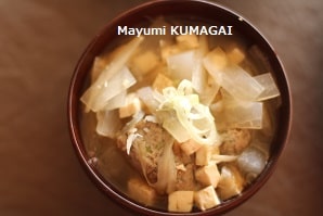 男性に大人気の、旨味が美味しい！鰯のつみれ汁