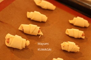 フランスのよくあるパイのおつまみ、ソーセージのパイ包み焼き