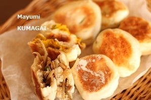 フライパンで焼く、きんぴらごぼうのお焼き・かぼちゃのお焼き