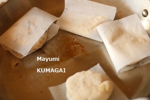 フライパンで焼く、きんぴらごぼうのお焼き・かぼちゃのお焼き
