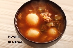 ドイツ風ダンプリング入り野菜スープ