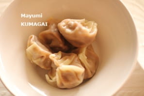 spicy-taro-dumplingsひき肉を包んだ、口あたりがやさしい！水餃子