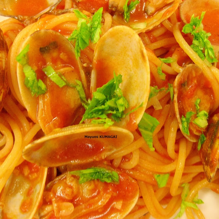 ボンゴレ・ロッソのペンネPenne alle vongole rosseをトマトジュースで作ってみた