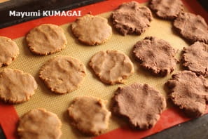 グルテンフリーのソフトクッキー2種（おからと黄な粉で作った）