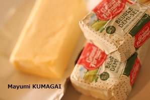 フランス産のバターでお菓子教室でフランをつくった