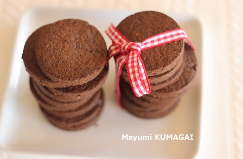ココアとアーモンドパウダーでつくるフランス風チョコレートクッキー Chocolate Cookies