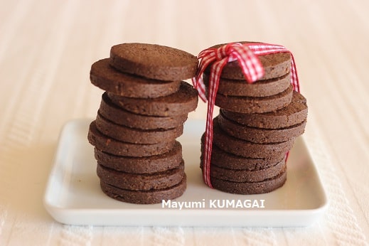 ココアとアーモンドパウダーでつくるフランス風チョコレートクッキー Chocolate Cookies