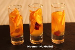 オレンジのスライスでつくる、自家製オレンジのコンポート。