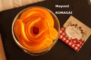 オレンジのスライスでつくる、自家製オレンジのコンポート。