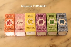 熊谷真由美考案のデコロールケーキやプリントクッキーに使用している、タール色素でない、食材からつくった着色料