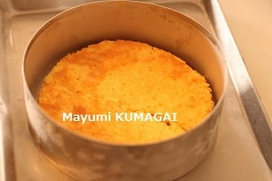 お誕生日のショートケーキ風にアレンジしたウイーン菓子マラコフトルテ